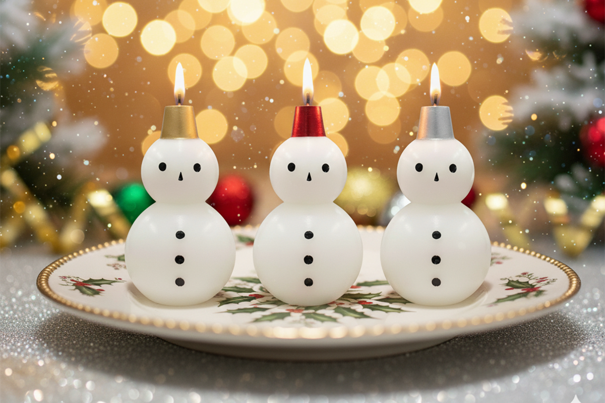 スノーマンキャンドル